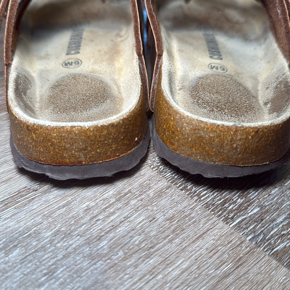 Cushionaire Women’s Brown Sandal Size 6 - Picture 4 of 5